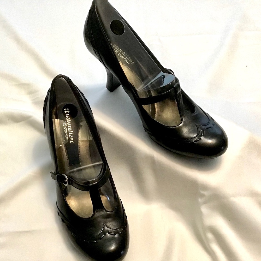 Black Mary Janes wide